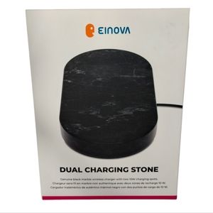 Einova Lava Stone 10W Dual Wireless Charging Pad for Qi Devices NEW
